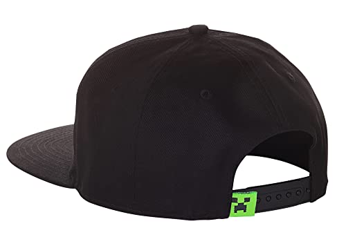 Minecraft Gamer Hat for Boys – Survival Mode Snapback Cap – Cool Kids Hat Black