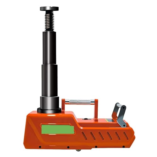 Gato de Remolque de 15 toneladas, Gato eléctrico for vehículos, Gato hidráulico eléctrico for elevación de vehículos, SUV, Furgonetas, Garaje, Equipo de Emergencia, herientas de reparación(Oranje)