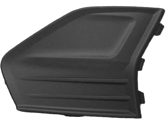 Left Driver Side Fog Light Cover - Textured Black - Compatible with 2019-2020 Ford Fusion