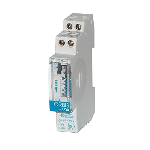 Orbis Uno QRD 230 V Interruptor horario analógico de distribución, OB400232