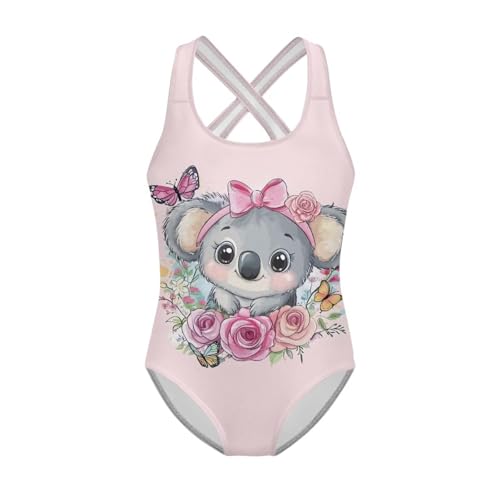 Image of Girls One Piece Swimsuits Sleeveless Lightweight Bathing Suit Beach Swim Suit Quick Dry Swimwear 5-14 Y