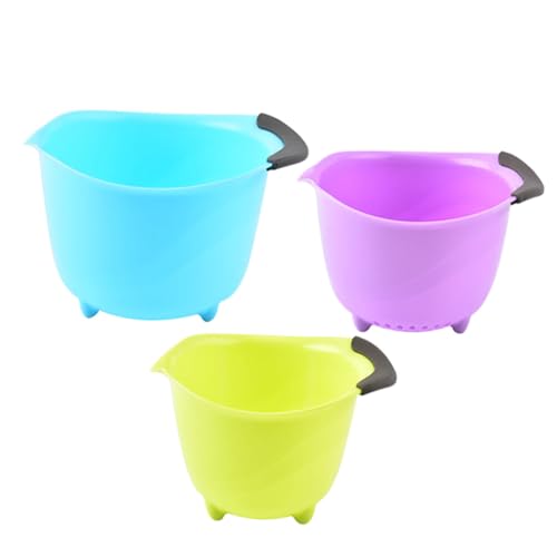 Set de 3 tazones multiusos de PP y TPR con medidas miniatura 1
