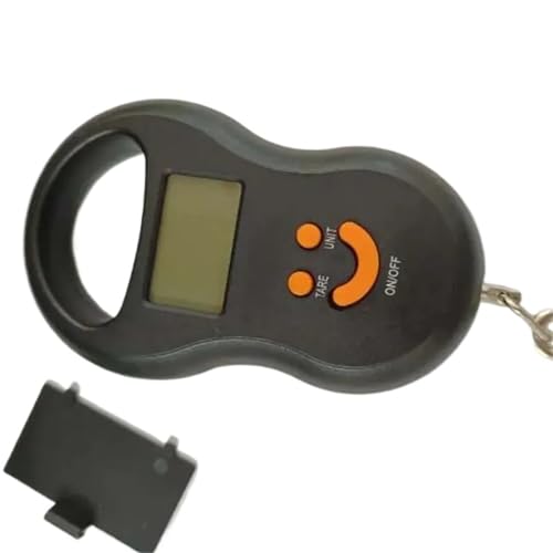 Báscula digital colgante de 50 kg/10 g con pantalla LCD retroiluminada, balanza electrónica portátil con gancho for pesca y equipaje.