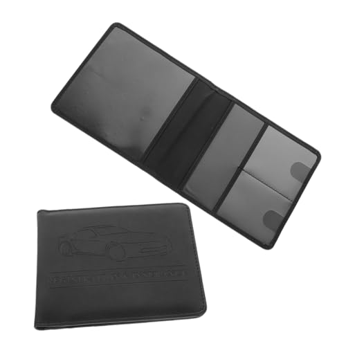 Papiers de véhicule organisés facilement avec le lot de 2 étuis d'assurance auto Cabilock noir