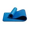Amazon Basics 13mm Extra Thick NBR Yoga and Exercise Mat with Carrying Strap, Blue
