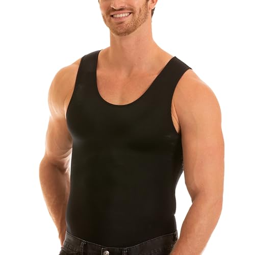Insta Slim -Made in USA- Compression Tank-Top Shapewear for Men. Tummy Control Slimming Body-Shaper for Belly & Back Support2