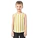 Foiosoh Striped Seamless Pattern Boys' Tank Top Shirt Quick Dry Summer Boy Sleeveless Casual Vest Tees Lightweight Loose Comfy Clothes for Boys 3-15 Years