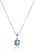Sterling Silver Gemstone Pendant Necklace, 18