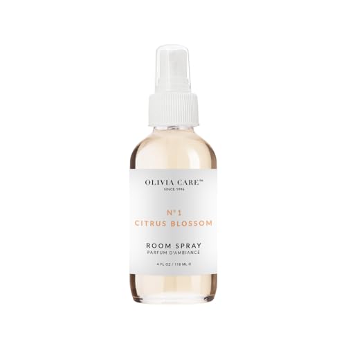 Room Spray Citrus Blossom by Olivia Care – Made with All-Natural Essential Oils – Blissful, Refreshing, Relaxing Scent, Fragrance & Air Freshener – No Harmful Chemicals & Non-Toxic - 4 FL OZ