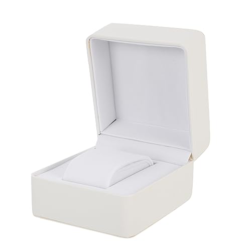 VANZACK Vintage PU Watch Display Case Elegant Jewelry Organizer for Single Watch and Bracelets Durable Flannelette Interior for Protection and Style present for Men