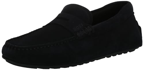 BOSS Smooth Suede Slip On Drivers Midnight