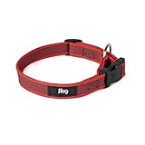 Anchura: 20 mm Julius-K9 Collar Color & Gray, 20 mm 27/42 cm, Rojo/Gris