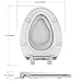 Toilet Seat, Elongated Toilet Seat with Toddler Seat Built in, Potty Training Toilet Seat Elongated Fits Both Adult and Child, with Slow Close and Magnets- Elongated 2 Packs