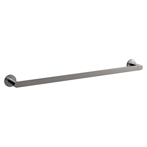 KOHLER K-73142-TT Composed 24-Inch Bathroom Towel bar, Titanium