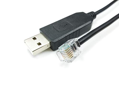 Washinglee 507 Control Cable for Meade LX200 LX600 Series Telescope, USB Console Cable for Meade LX200 ACF and LX200R (6 FT / 1.8 M)