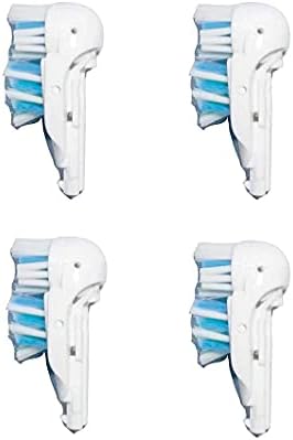 Sensitive Replacement Electric Replacement Toothbrush Heads (4 Count), Dual Clean Rotating Sets for Braun Oral B Cross Action Power
