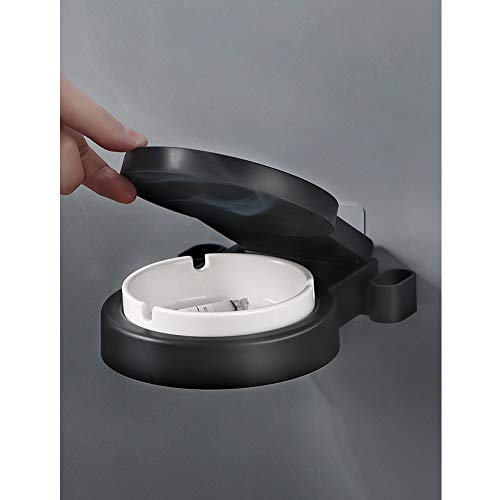 YXZN 2 Pièces Cendrier Mural Mural en Acier Inoxydable, Cendrier INOX pour Salle De Bain, Coupe Vent Cigarette Cendrier Fumeurs Cendre Utilisation Intérieure Ou Extérieure Cover