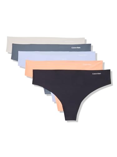 Calvin Klein Invisibles Seamless Thong Panties, 5 Pack