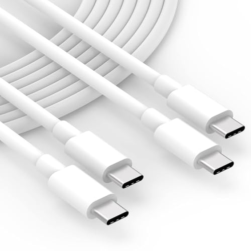 Image of 2 Pack 10ft 100W USB C to USB C Cable for MacBook Pro /Air Charger, iPad Pro, iPad Air, Mini 6, iPhone 16 /15, Samsung, USBC Type C PPS Super Fast Charging Cord