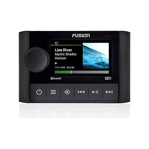 Fusion Apollo SRX400, Marine Zone Stereo with Built-in Wi-Fi, a Garmin Brand