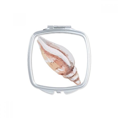 Miroir de maquillage compact escargot marin carré DIYthinker de poche coloré - 2