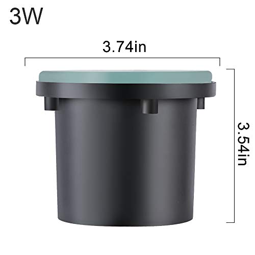 Rsn Led 3W Landscape Lights, 12V Low Voltage Led Well Lights, Ground Lights Ip67 Waterproof, 100 Lumen Landscape Lighting For Step, Driveway, Deck, Garden Lights Outdoor (Warm White) #TOP3