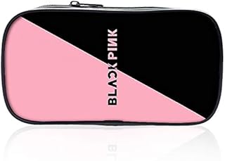 Blackpink Pencil Case,Pencil Case Pencil Case Large Capacity Cosmetic Bag Double Zippers Pen Bag Office Pen Holder Organizer Stationary Bag, for School Student Girls Boys and Adults