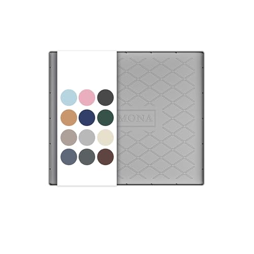 URMONA Under Sink Mat 22 x 22 in, Waterproof Silicone Cabinet Protector