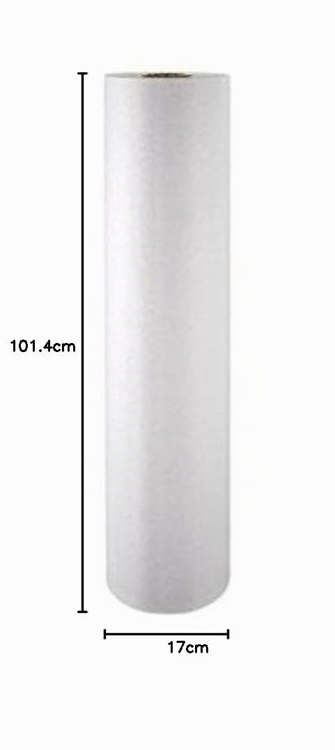 Clairefontaine 595701C - 1 Rollo de papel Kraft Blanco - 50m x 1m - 60g - Blanco
