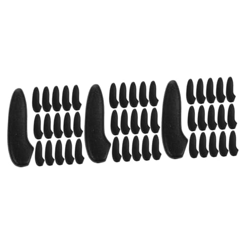 Ciieeo 3 Juegos Juego De Puntas De Cuchillas Punta De Cuchillo Accesorios De Cocina Vaina De Cubiertas De Para Consejo Black El Plastico 30 Uds * 3