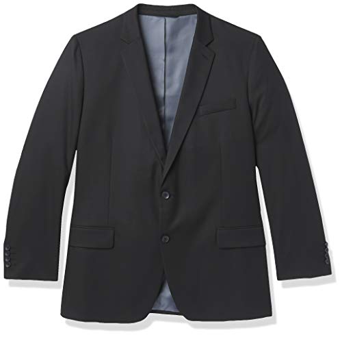 J.M. Haggar Men's Premium Check Tailored Fit Suit Separate Coat, Black, 40R