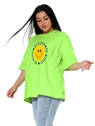 Image of LEOTUDE Women's Cotton Oversized Fit T-Shirt
