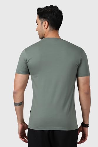 Image of Men's Crew Neck Slim Fit Gym Sports T-Shirt