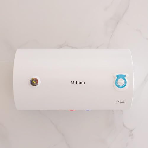 Danube Home Milano Electric Water Heater Horizontal White 50 liter - 450 x 558 mm