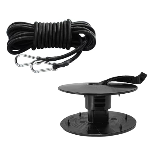 2 PCS Floating Water Mat Tether Kit, Adjustable Lily Pad Accessories, Floating Mat Straps Tether and Grommet Kit，Waterproof Durable Cord, for Lakes, Yachts, Camping