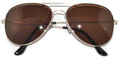 Image of OWL Aviator Pilot Sunglasses for Women and Men Size Medium Gold, Black, Silver, Bronze, Colorful Metal Frame