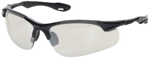 Liberty Glove & Safety AMZ1766BM ProVizGard Brea Protective Eyewear, Blue Mirror Lens, Black Frame (Case of 6 Pairs)