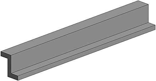 Evergreen 70EG755 Scale Model Plastic Rod Z Channel Thickness 0.16 x Width 0.08 inch (4.0 mm) x Width 0.08 inch (2.0 mm), Pack of 3, Model Material