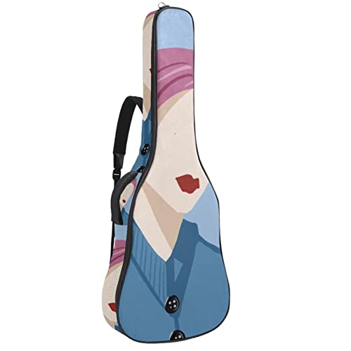 Housse de transport étanche pour guitare avec bandoulière réglable Motif fille, Multicolore 03., 42.9×16.9×4.7 in… - Les Beatles, Paul McCartney, John Lennon, RIngo Starr, George Harrison Housse de transport étanche pour guitare avec bandoulière réglable Motif fille, Multicolore 03., 42.9x16.9x4.7 in…