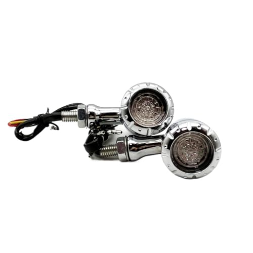 Clignotants LED moto 10mm chrome noir pour chopper et cruiser personnalisé