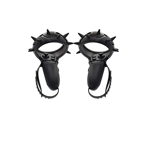 Nicecool Oculus Quest Portective Skin, Esimen Touch Controller Grip Cover para Oculus Quest/Oculus Rift S, cubierta protectora de silicona con protección anticaída espina - 3 piezas