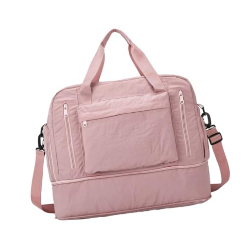 Bolsa de lona impermeable para escapadas de fin de semana Roomy Gym rosa 47cm