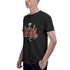 Men's Distortion Rock Band Comfortable Short-Sleeved Shirts Hard-Wearing and Fashion-Forward Tops Loungewear and Athletic Shirts Black S #3