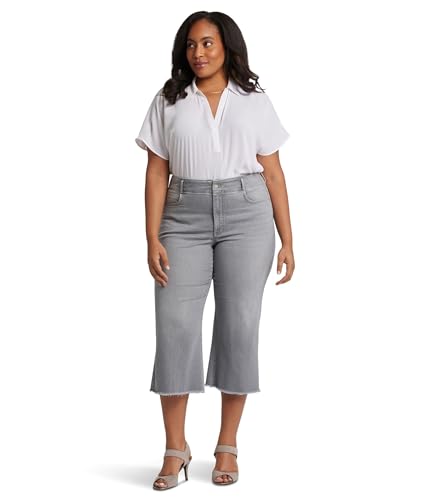 NYDJ Women's Plus Hr Brigitte Wide Leg Capri