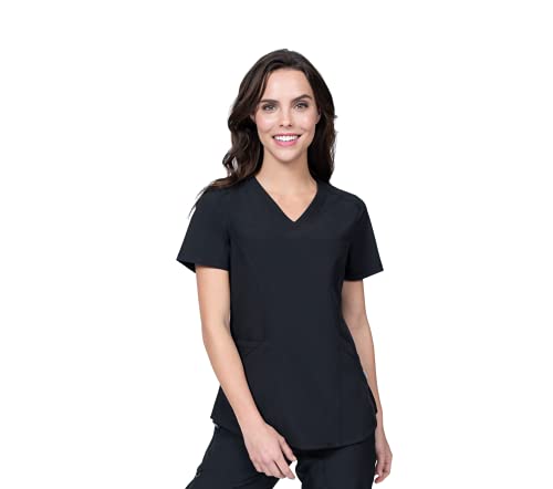 Image of Scrubs for Women Set V-Neck & Cargo Pant 8 Pocket 4-Way Stretch for Nurse Dentist Veterinarian Elements Select ES2966