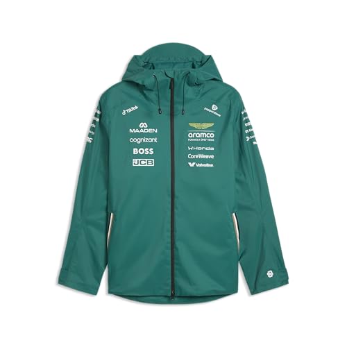 PUMA Aston Martin F1 2026 Herren Team-Regenjacke Grün Größe: L
