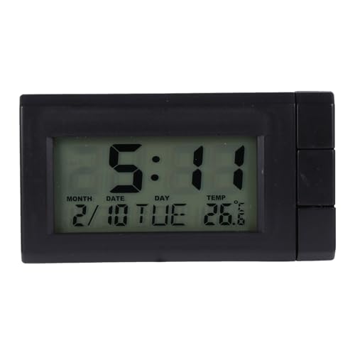 Outanaya - Outanaya Horloge Numérique Voiture avec Thermomètre Intérieur Extérieur Affichage LED Auto-adhésive Haute Précision pour Tableau de Bord