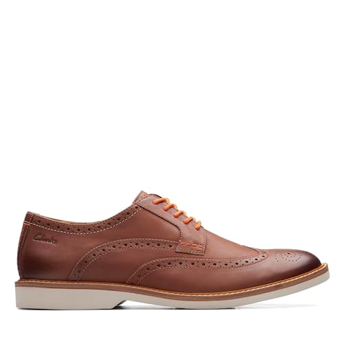 Clarks Atticusltlimit, Oxford Hombre, Dark Tan Lea, 43 EU