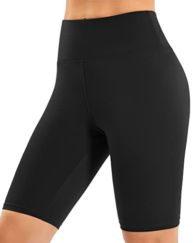 IUGA Biker Shorts for Women High Waist, Ultra Soft Womens Workout Shorts with Inner Pocket Opaque Yoga Gym Running Shorts 8"2