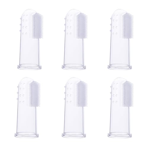 VAEIORP 6 pcs Multicolor Cepillo Dientes Bebe Silicona Con Caja Cepillo Dedo Bebe Para
